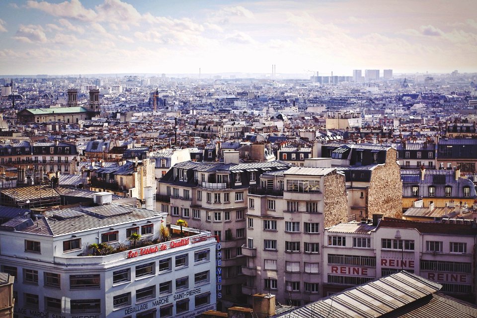 Vue des toits de Paris photo