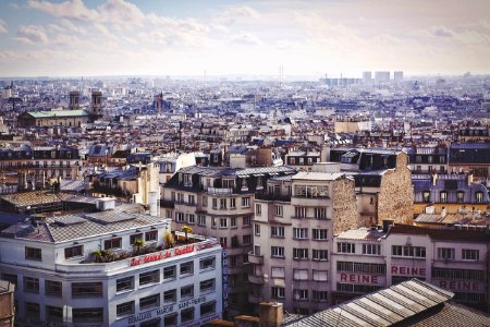Vue des toits de Paris photo