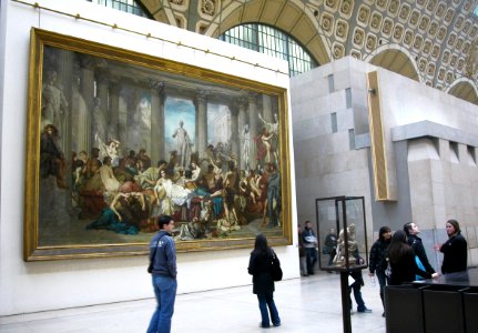Toile d'une exposition au Grand Palais à Paris