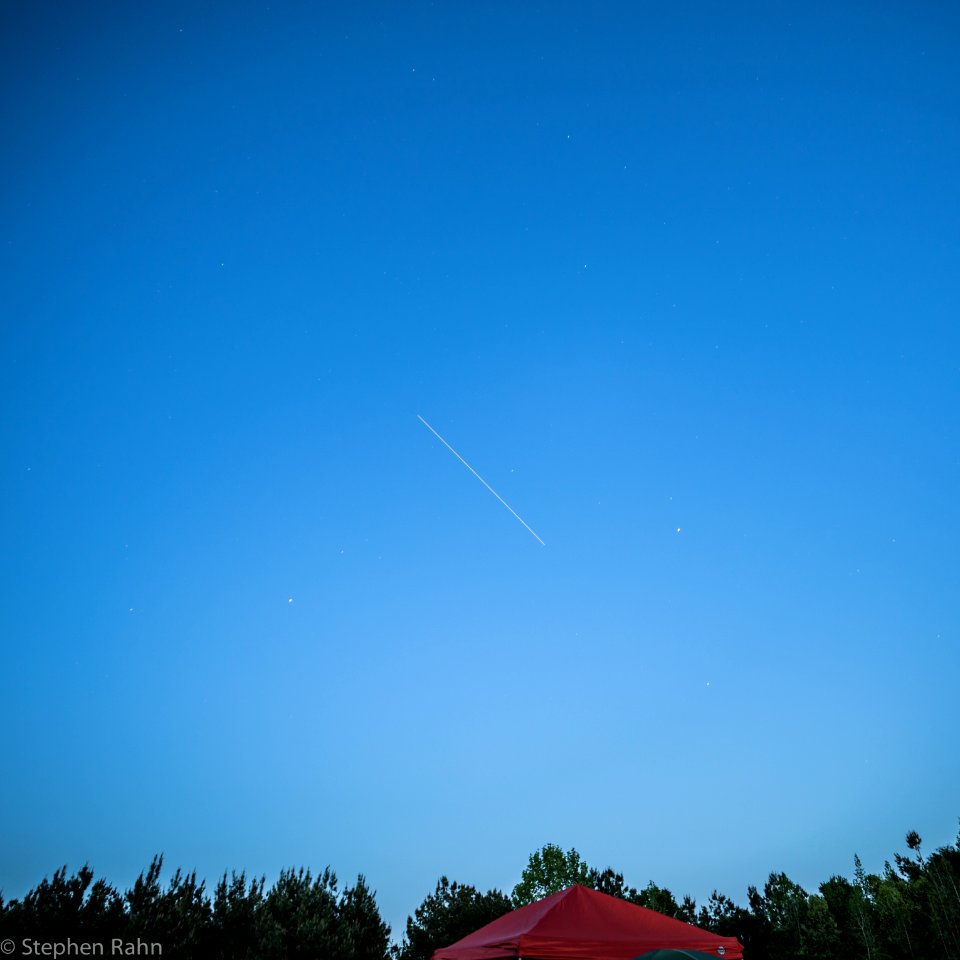 International Space Station over Georgia
