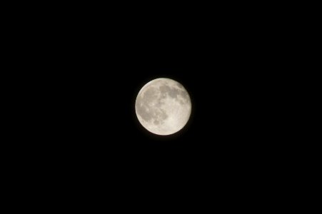 Day 298 - First Shot of the Moon with the Sony A55