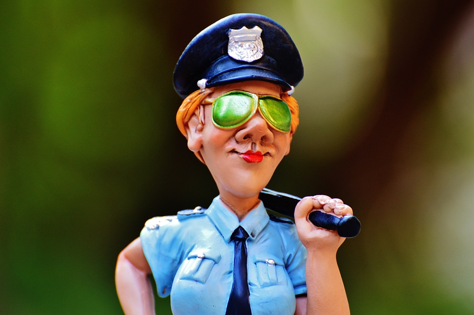 Funny figure police