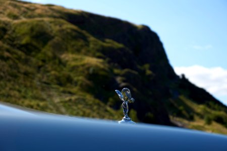 Spirit of Ecstacy and the Salisbury crags