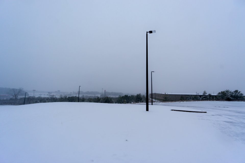 Snow in Adairsville, Georgia 2-25-15