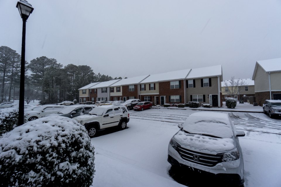 Snow in Adairsville, Georgia 2-25-15