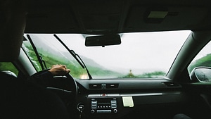 Roadtrip rain windshield wipers photo