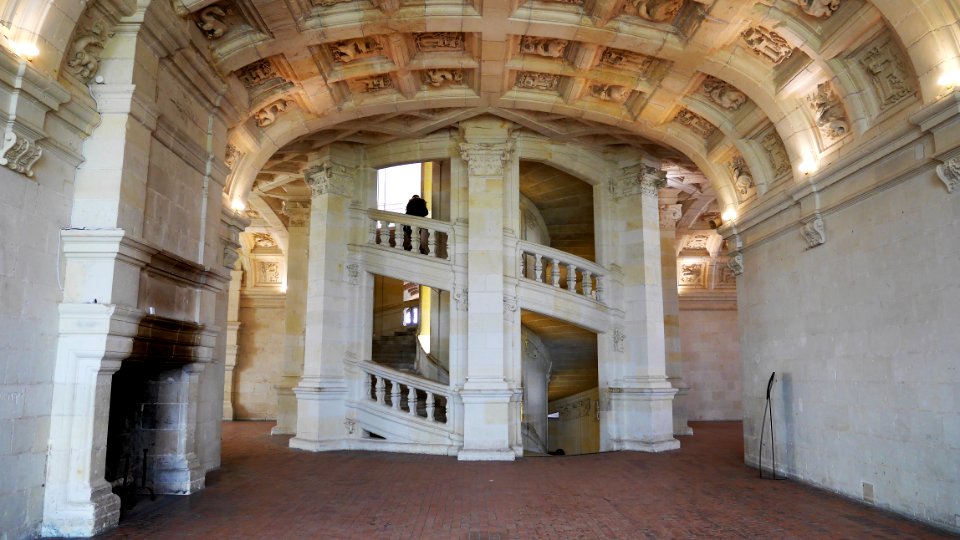 Detail de l'escalier du Château de Chambord