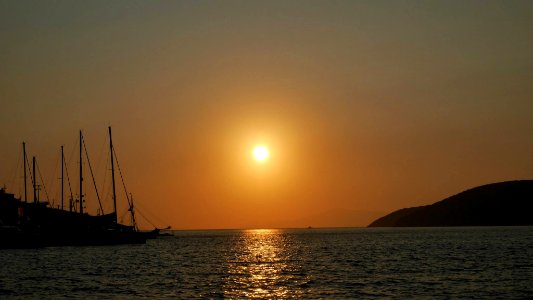 Coucher de soleil à Katapola