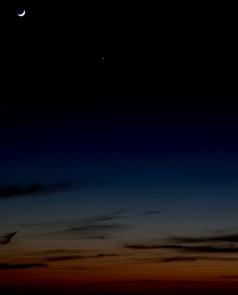 Moon, Jupiter, and Venus