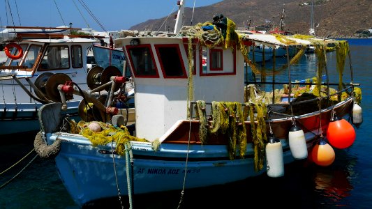 Bateau de pécheur à Aigiali