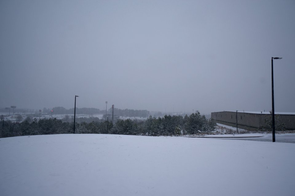 Snow in Adairsville, Georgia 2-25-15
