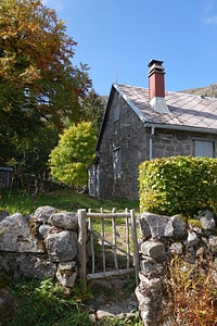 Bucolic foliage autumn landscape