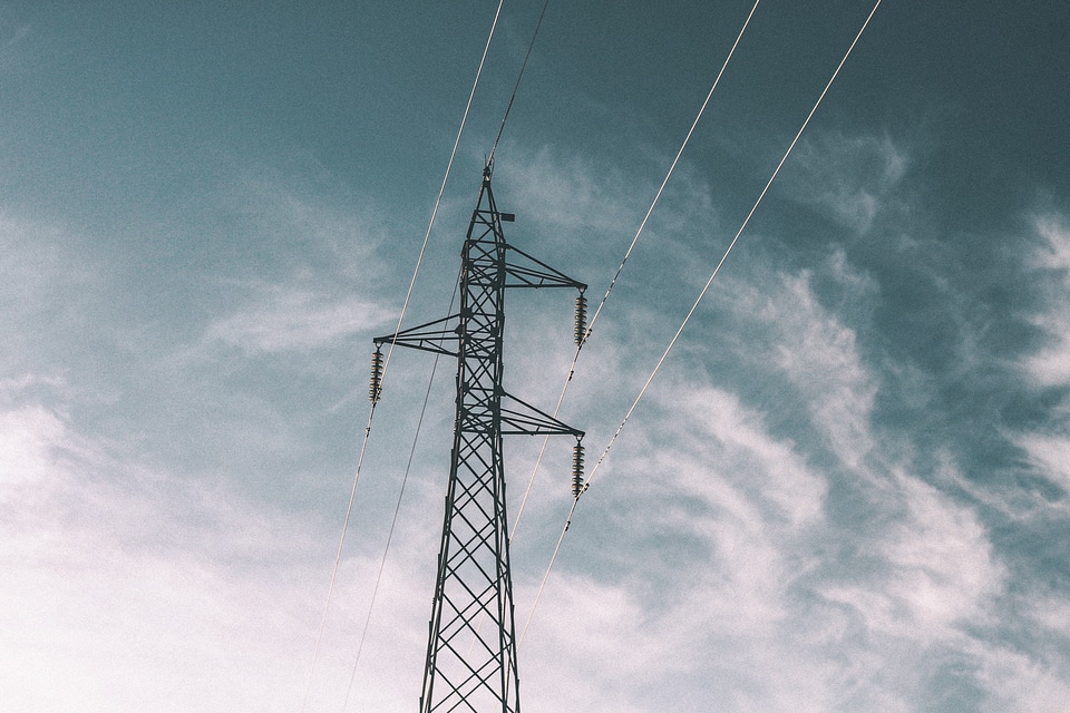 Sky clouds blue power