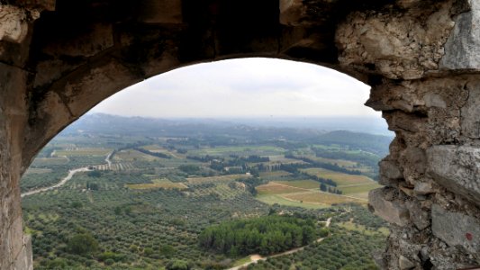 Panorama sur la vallée des Baux photo