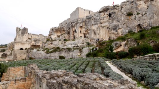 Le donjon du château des Baux de Provence