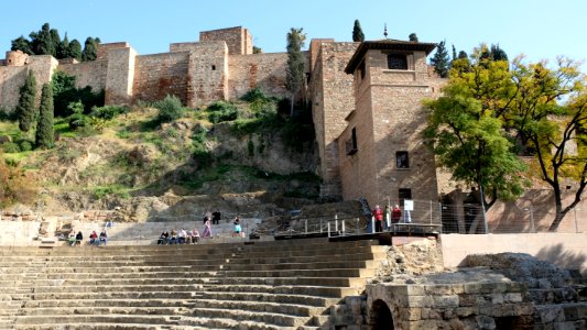 Alcazaba et théatre romain photo
