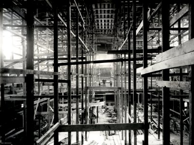 Interior Construction of Dunedin Town Hall photo