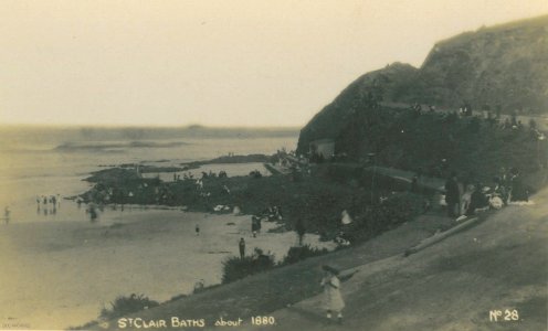 St Clair Baths looking towards Second Beach circa 1880