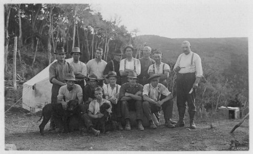Electricity Line Camp Staff, c1920s