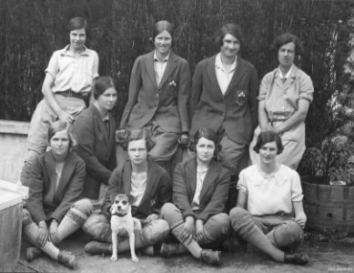 Dunedin Botanic Gardens Women Employees 1931 photo
