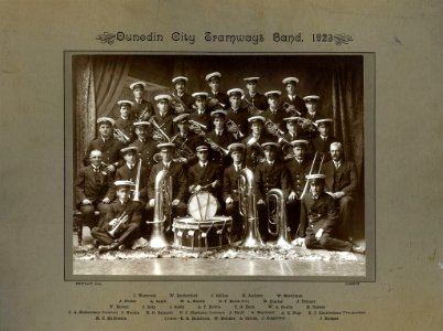 Dunedin City Tramways Band,  1923
