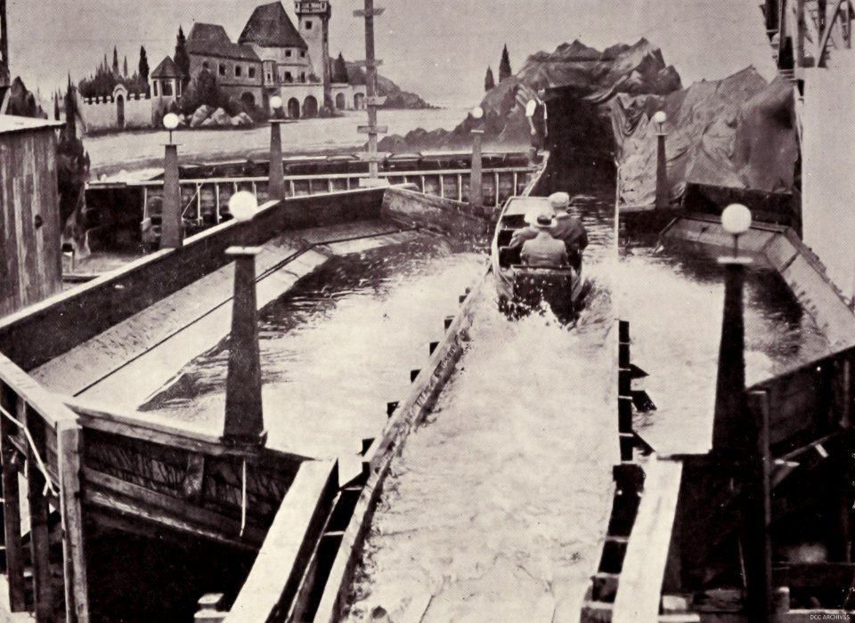 New Zealand & South Seas Exhibition - Amusement Park, Water Caves ride, 1925-6