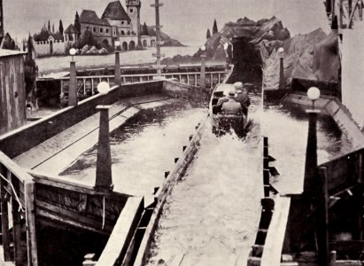 New Zealand & South Seas Exhibition - Amusement Park, Water Caves ride, 1925-6 photo