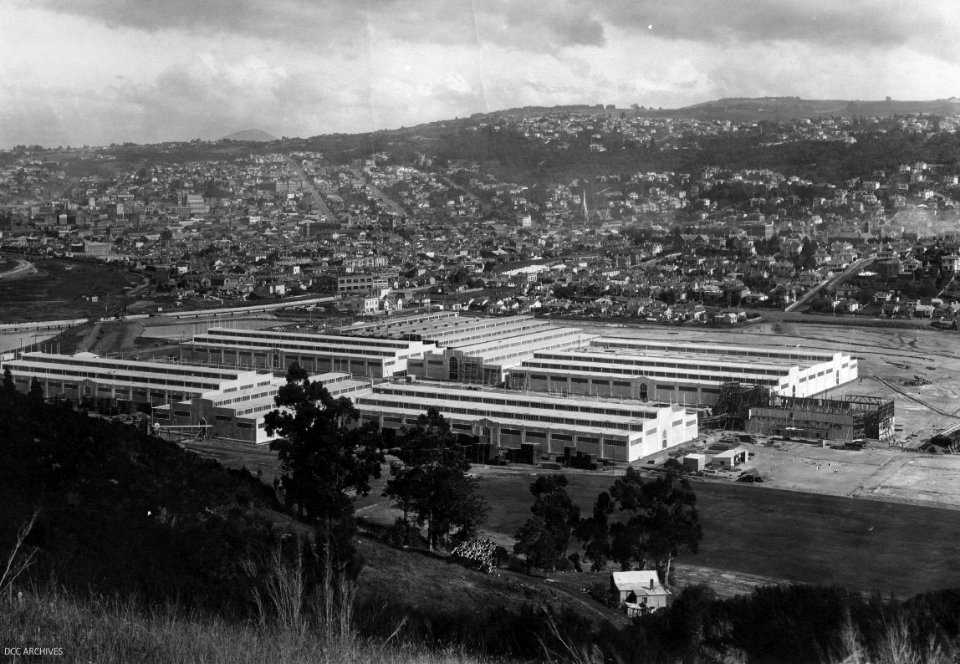 View of the Building Progress for the New Zealand South Seas Exhibition 1924
