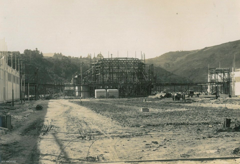 Construction of the New Zealand & South Seas Exhibition, Logan Park 1924-1925