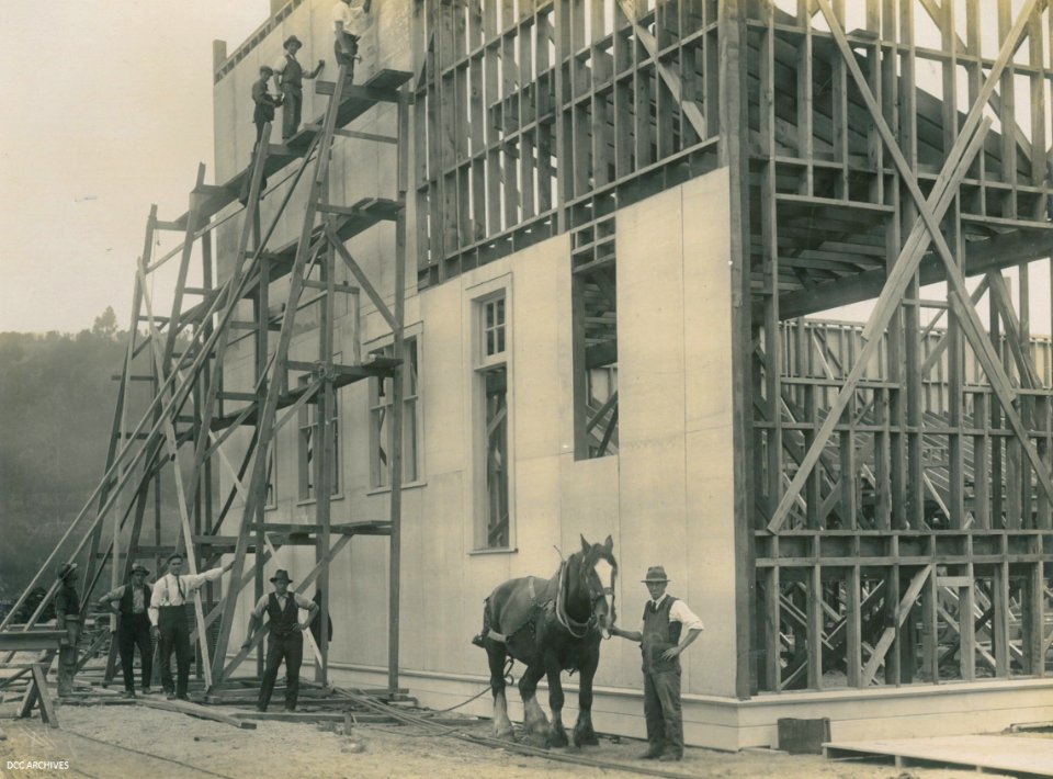 Construction of the New Zealand & South Seas Exhibition, Logan Park 1924-1925