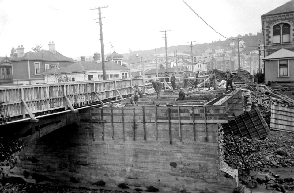Union Street Bridge in course of reconstruction, 1924