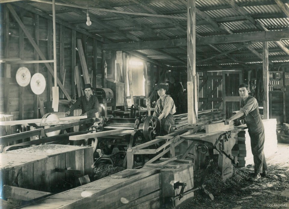 Workers on the New Zealand & South Seas Exhibition Site 1924
