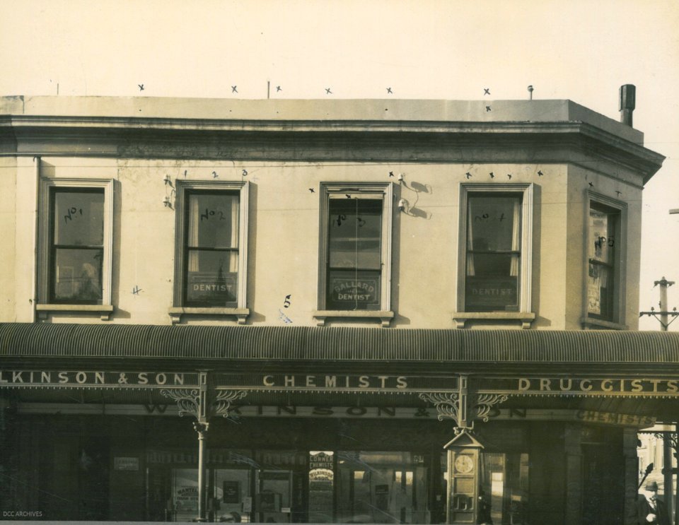 Wilkinson Chemists, cnr George and Frederick Streets,1927
