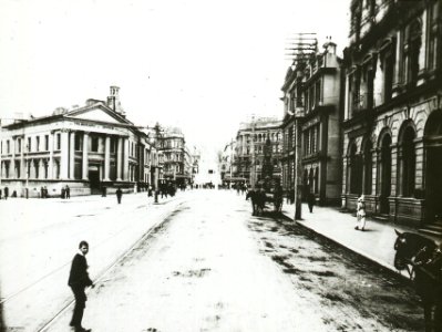 Lower High Street before street improvements c1923 photo