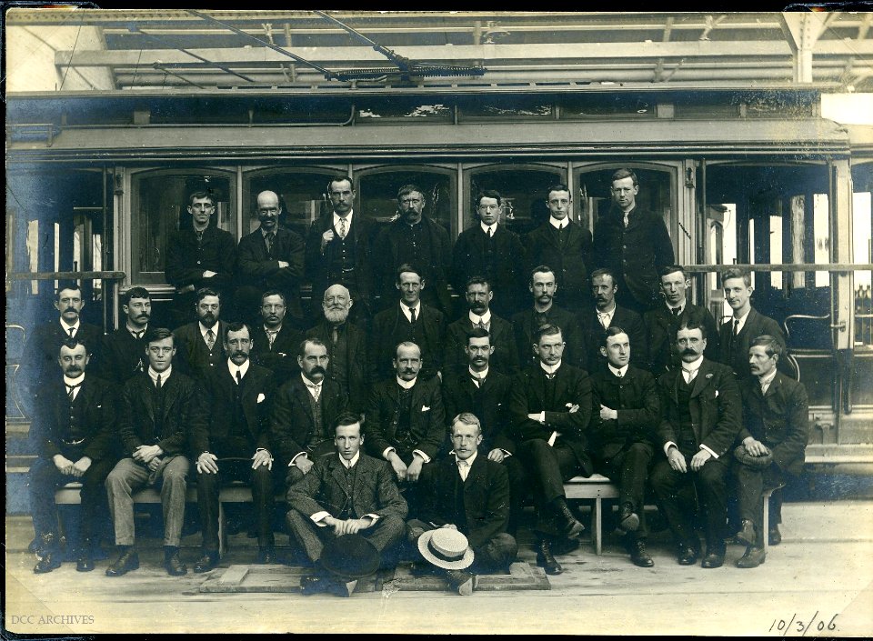 Dunedin City Tramways Staff 1906