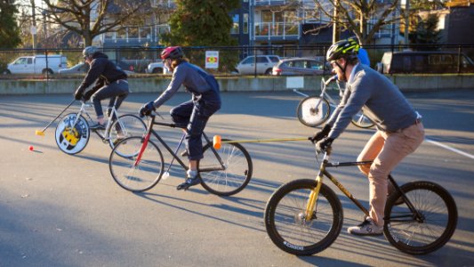 East Van Bike Polo Players
