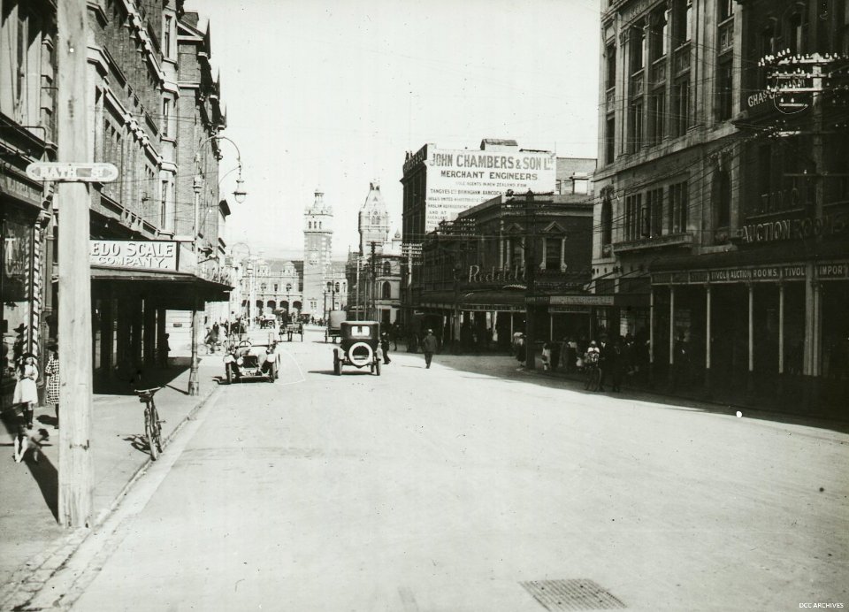 Lower Stuart Street looking East - after street improvements