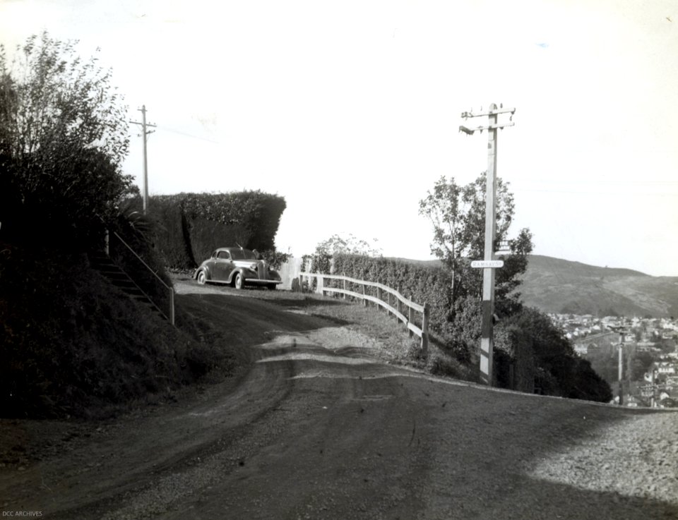 Ramsay Street at intersection with Bank Street, Dalmore c1930s