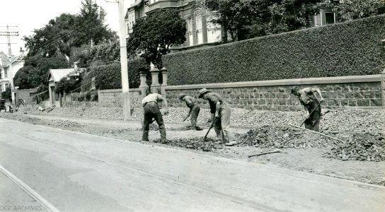 George Street Works, north of Albany Street 1928 photo