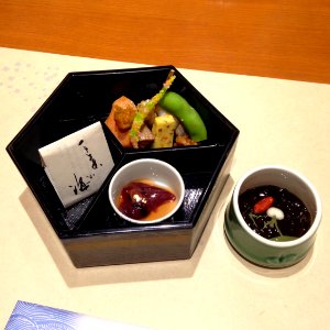 KanazawaFancyDinnerFireSquidSnot