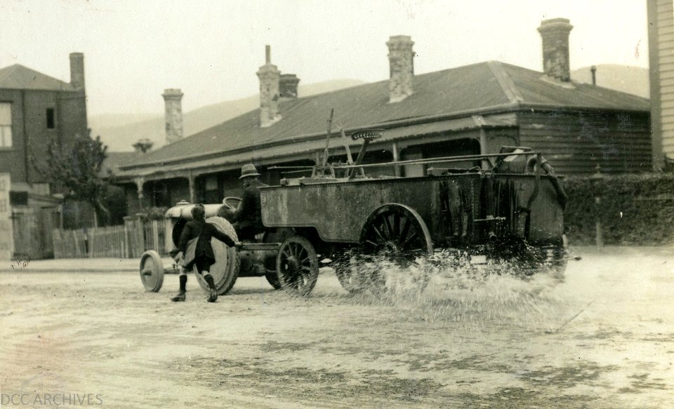 Fordson Tractor with Water Cart, 1924