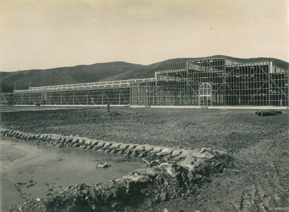 Construction of the New Zealand & South Seas Exhibition, Logan Park 1924-1925