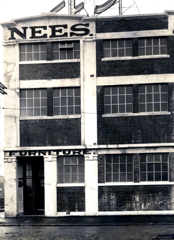 Nees Furniture Building, corner of Anzac Avenue and Hanover Street c1920s