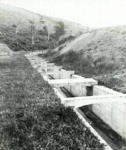 Sullivan's Dam - Discharge Shoot c1920 photo