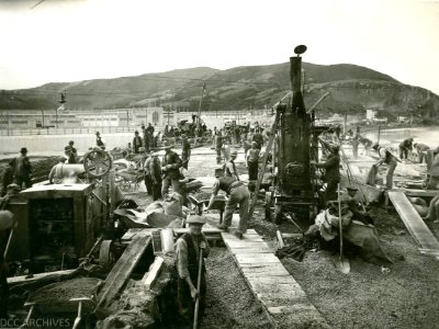 Anzac Avenue Bridge Construction 1925