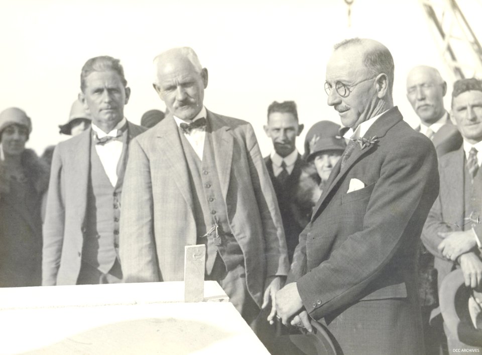 Coping Stone Ceremony, 6 April 1929