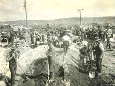 Highway bridge, Anzac Avenue, c1924