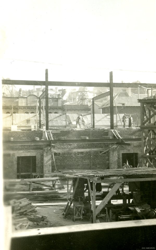 Town Hall Construction, 1928