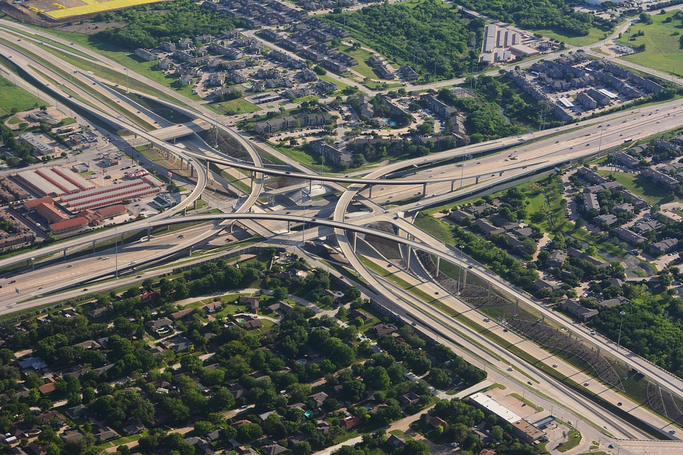 Panoramic highways city