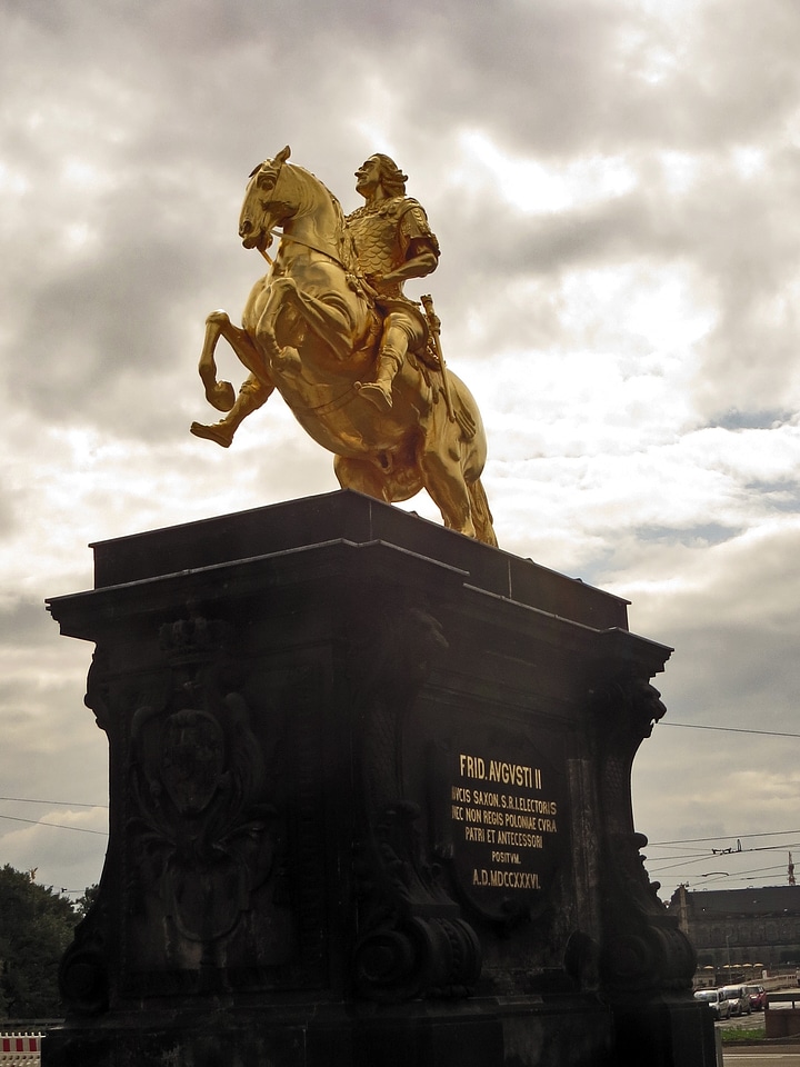 Dresden monument equestrian statue